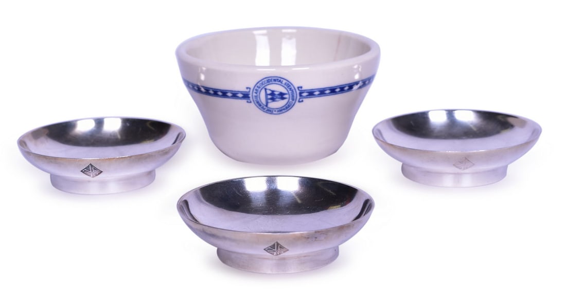 Four Pieces of Steamship China and Silver - Holland America Lines and Peninsular & Occidental (1 of 6)