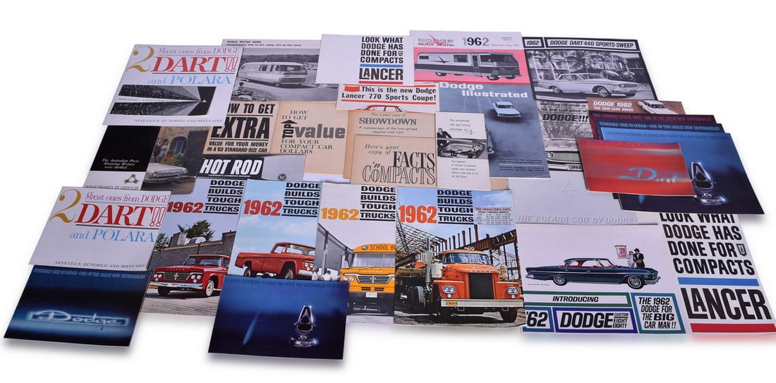 35 Dodge Car, Truck and Bus Sales and Promotional Literature 1960-1963 - Includes Turbine Car (1 of 3)