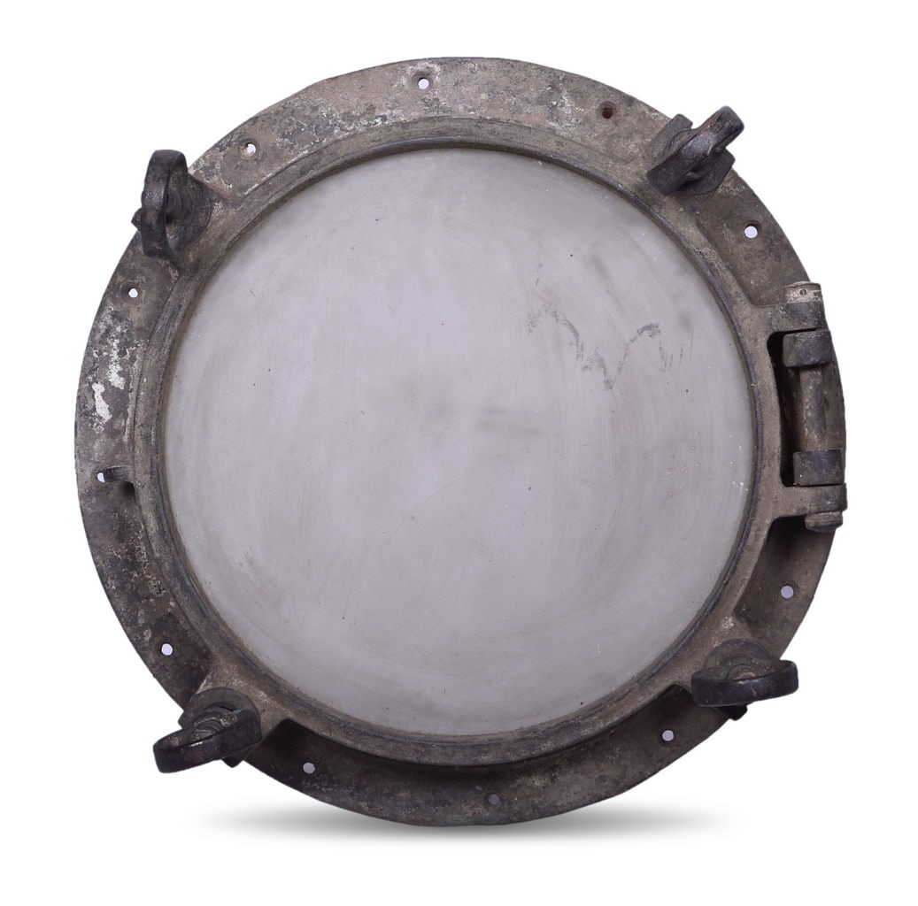 Large Brass Nautical Ship Porthole 18 1/2" Diameter (1 of 2)
