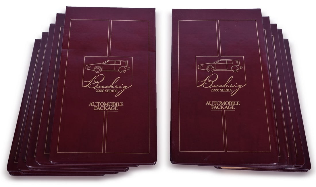 Ten Original Buehrig 2000 Series Automobile Package Binders (1 of 3)