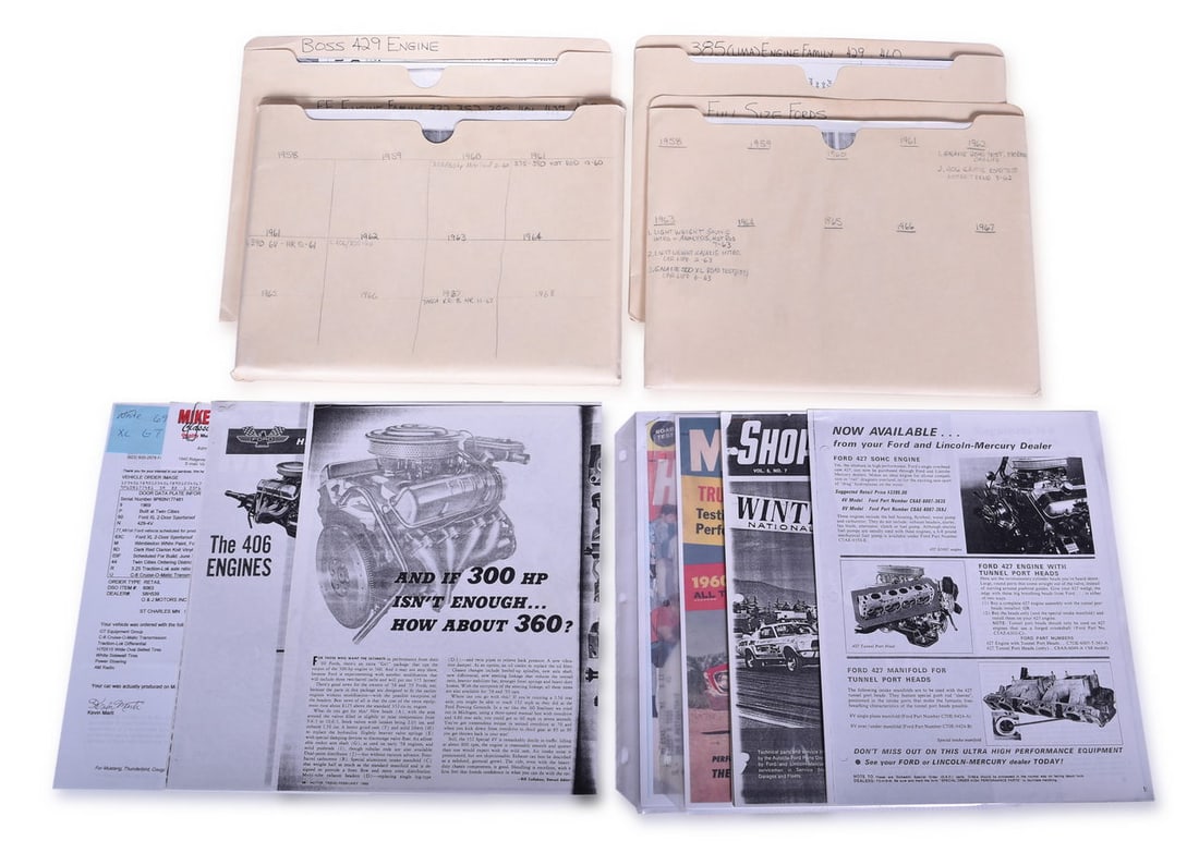 Group of Ford Engine Research - Boss 429, 385, 332,352, 390, 406, 427, 428, Full Size (1 of 3)