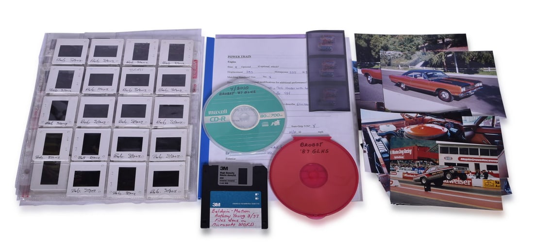 Mixed Group of Mopar Technical Show Slides and Media - Drag Racing, Funny Car, Super Stock, and More (1 of 3)