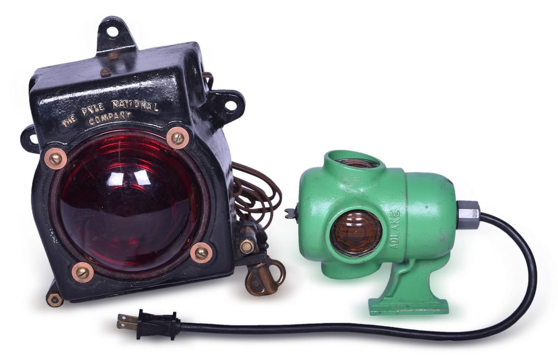 Restored Pyle National Tender Marker Lamp and Adlake Caboose Marker Lamp (1 of 3)