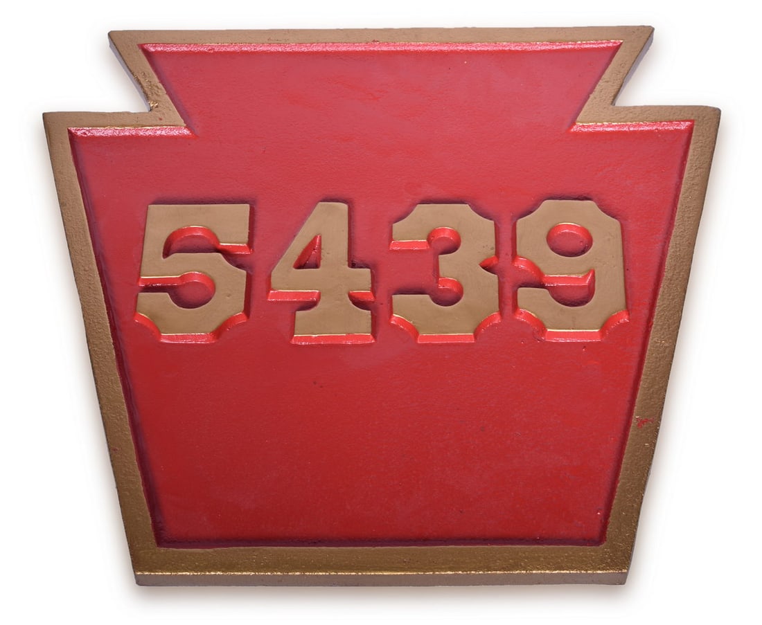 Pennsylvania Railroad Reproduction K-4s steam locomotive Number Plate #5690 (1 of 3)
