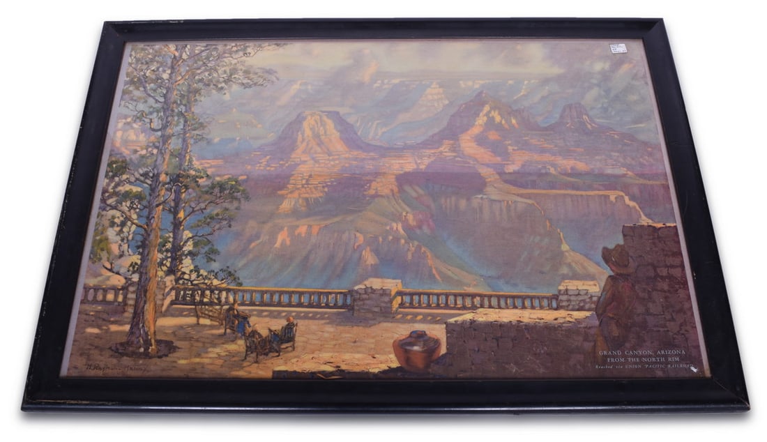 Union Pacific Railroad Advertisement - Harry Raymond Henry Color Lithograph Grand Canyon North Rim (1 of 4)