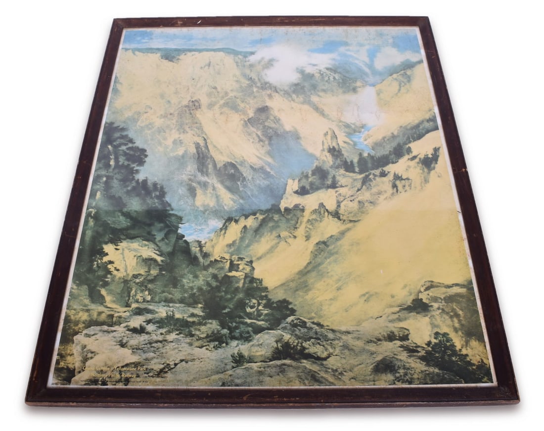 Northern Pacific Railway Advertisement - Thomas Moran Color Grand Canyon Yellowstone Park (1 of 4)