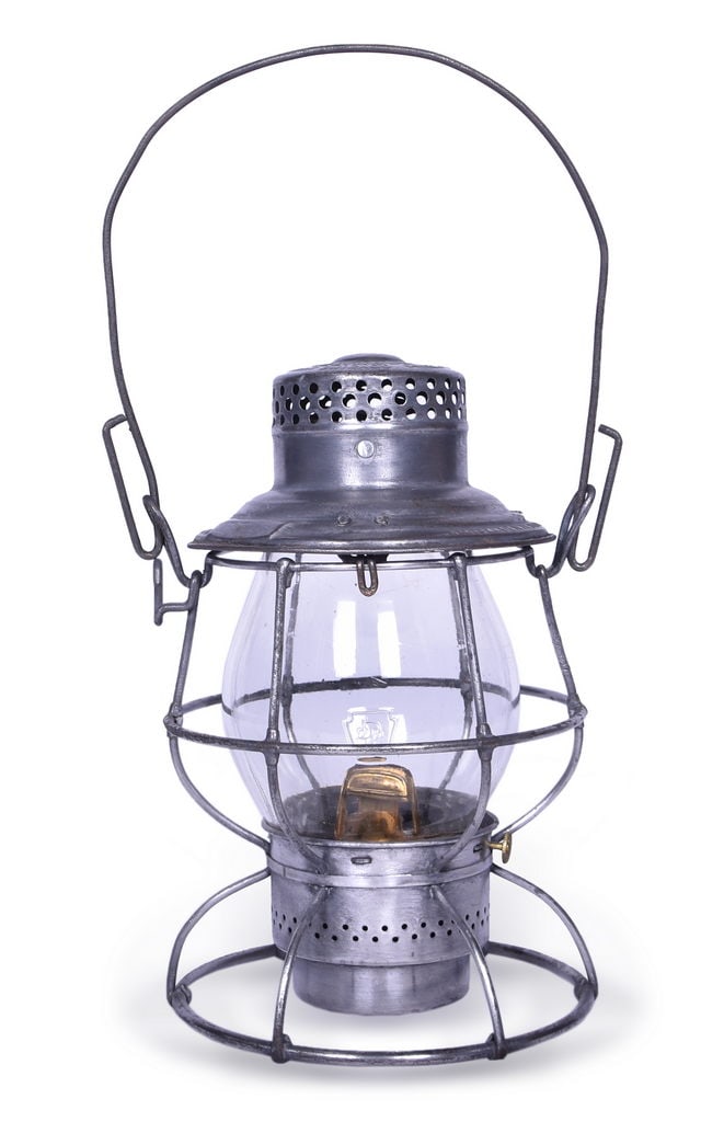 Adams & Westlake Reliable Nickel Plate Railroad Lantern w/ Pennsylvania Clear Cast Globe (1 of 5)
