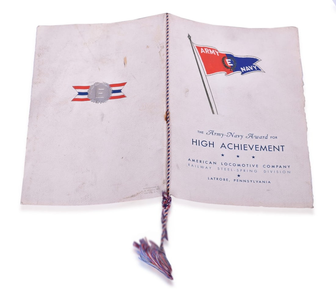 Army-Navy Award Program Present to ALCO / American Locomotive Company (1 of 2)