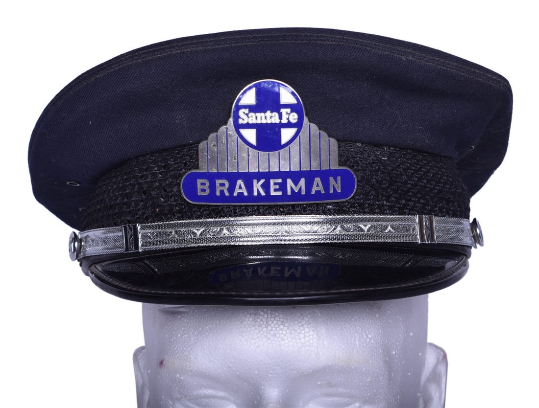 Atchison, Topeka and Santa Fe Railway Brakeman Cap (1 of 4)