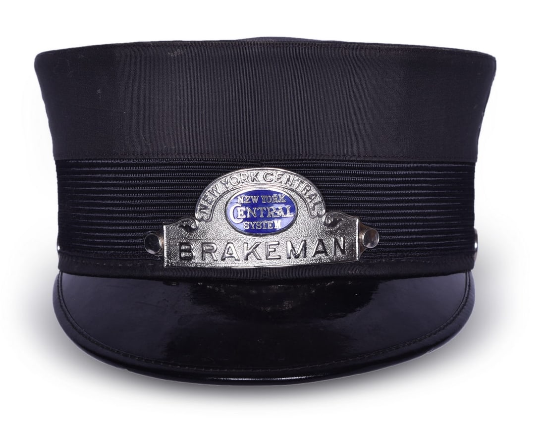 New York Central Railroad Brakeman Cap w/ Badge (1 of 3)