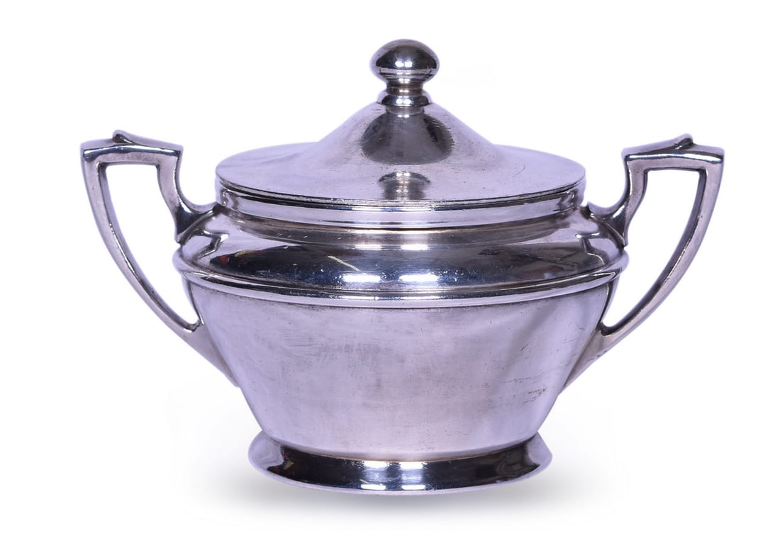 International Silver Louisville and Nashville Railroad Sugar Bowl w/ Lid 12 Oz (1 of 3)