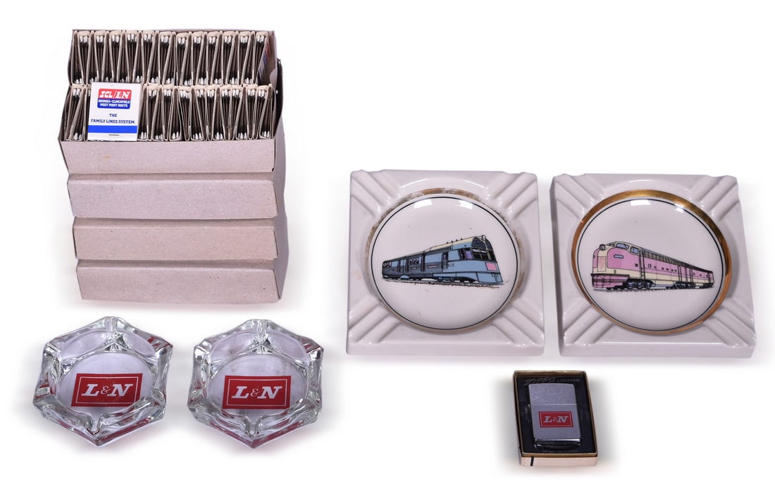 Group of Louisville & Nashville and Seaboard Coast Line Railroad Advertising Items - Zippo Lighter, (1 of 3)
