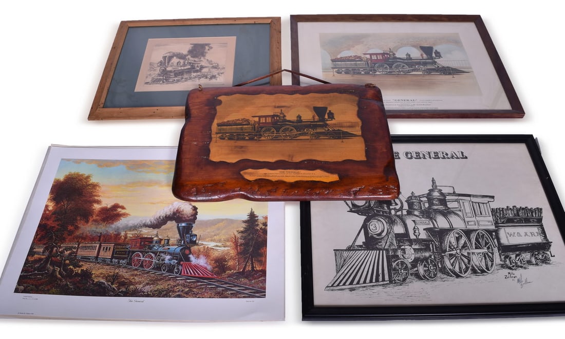 Five Western & Atlantic Railroad The General Civil War Engine Art Prints (1 of 3)