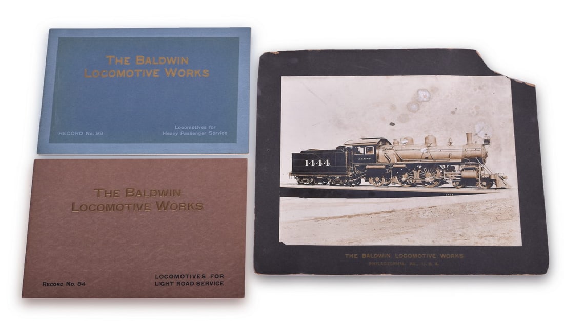 Baldwin Locomotive Works Atchison, Topeka & Santa Fe Railroad Photograph and Record No. 84 and No. (1 of 3)