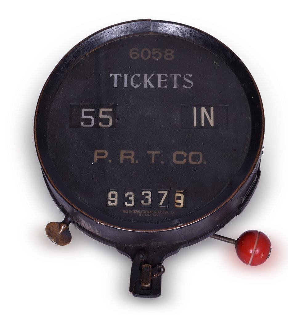 International Register Co. Trolley / Interurban Fare Counter Pittsburgh Regional Transit Co. (1 of 3)