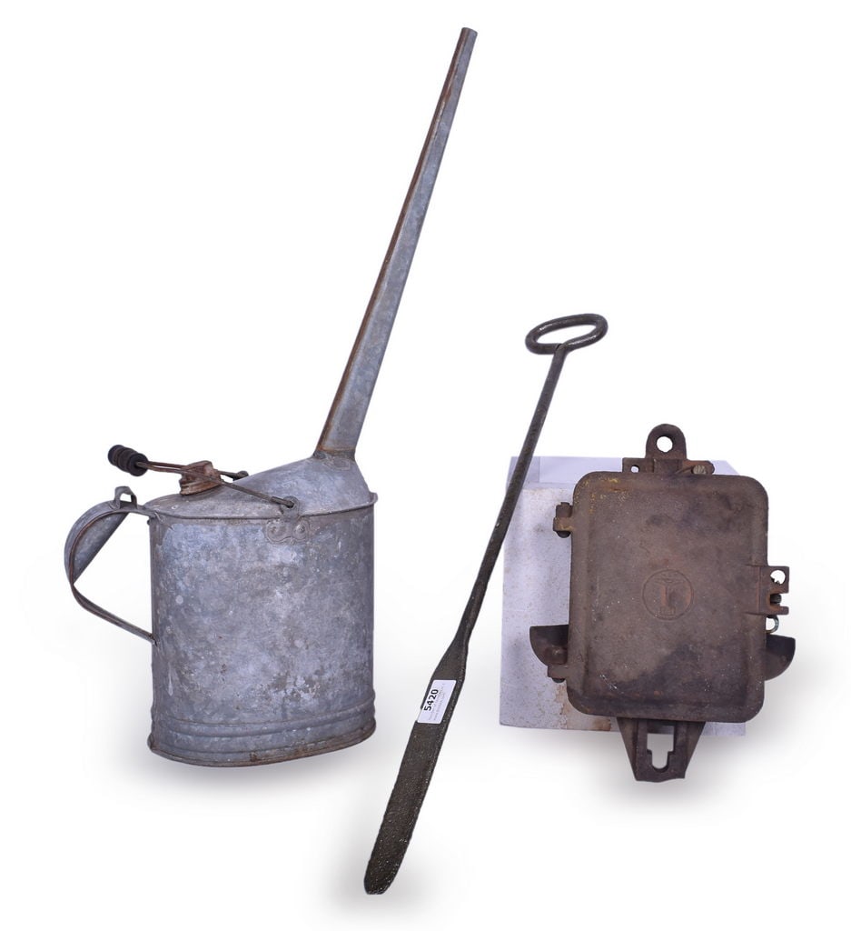 Pennsylvania Railroad Journal Oil Can, Journal Packing Tool, Raco Signal Box (1 of 3)