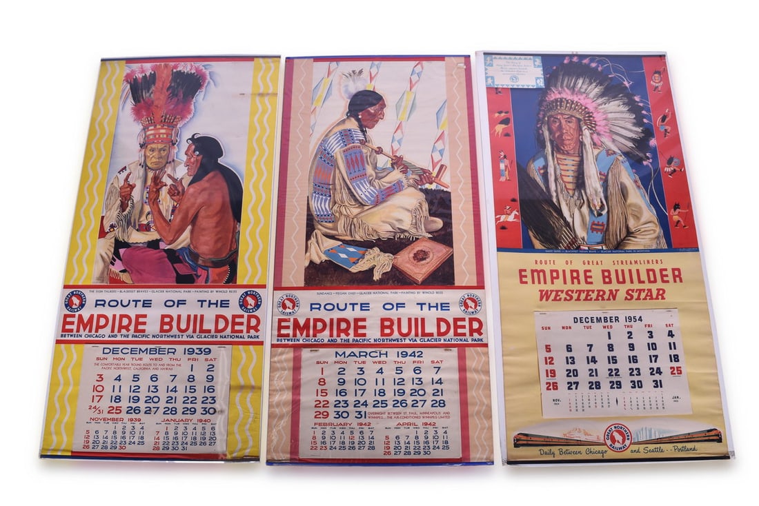 Group of the Great Northern Railway Calendars (1 of 3)
