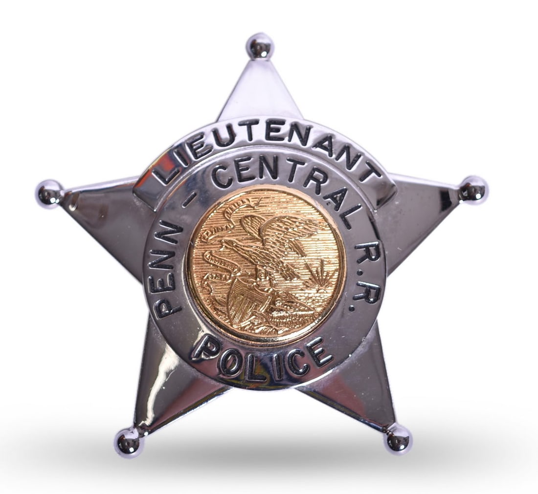 Penn Central Railroad Police Lieutenant Badge (1 of 3)