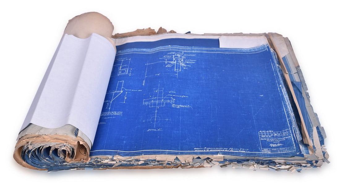 Roughly 50 Chicago and North Western Railroad Blueprints: Approximately 50 Chicago and North Western blueprints by Pullman Car & Manufacturing Company. Subjects range from lettering to doors and frames to full engine room arrangement and more! Blueprints are
