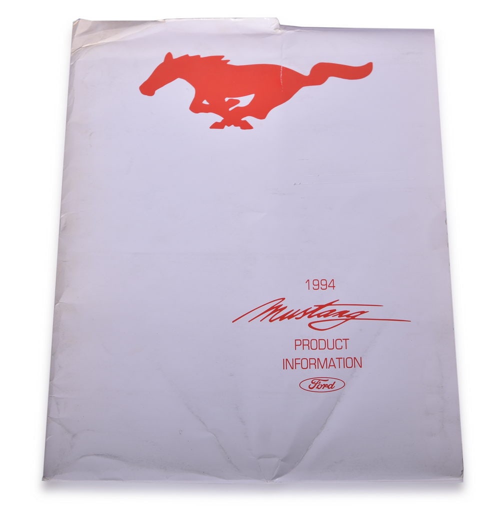 1994 Ford Mustang Product Information Press Release Folder (1 of 3)