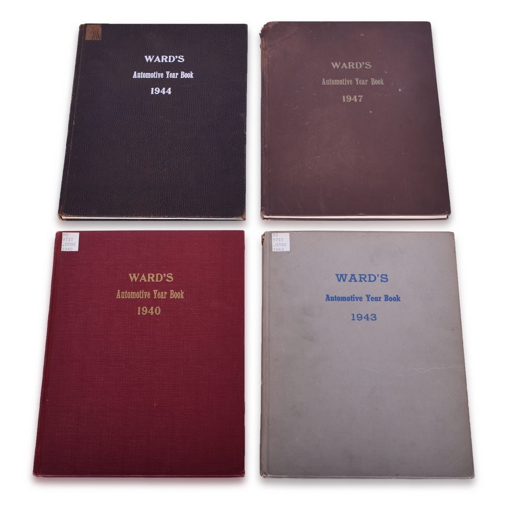 Four Ward's Automotive Yearbooks - 1940, 1943, 1944, 1947 (1 of 3)