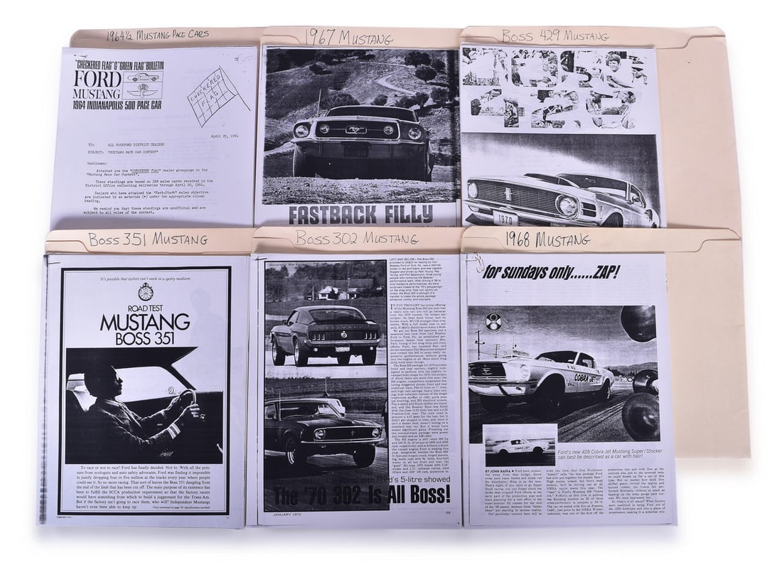Tom Shaw Mustang Automobile Research Files (1 of 3)