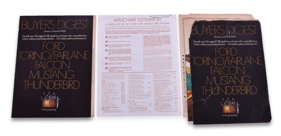 Pair of 1969 Ford Buyer's Digest, 1971 Armchair Estimator (1 of 3)