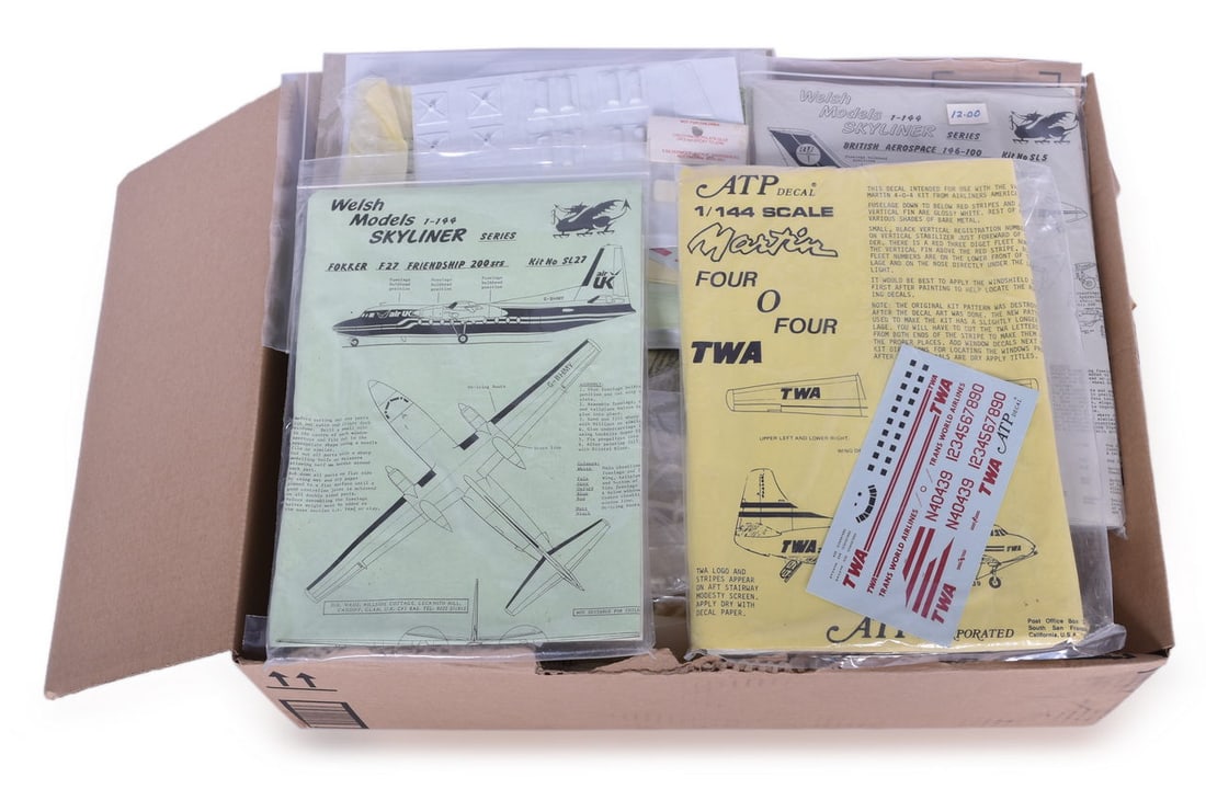 Fifteen Revell 1:144 scale 727 Airplane Model Kits and Four Additional Model Kits (1 of 2)