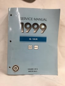1999 Chevrolet GMC G-Van Service Manual Volume Three of Four