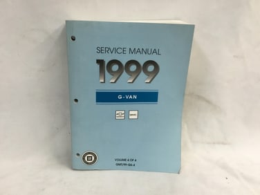 1999 Chevrolet / GMC G-Van Service Manual Volume Four of Four