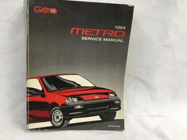 1994 Geo Metro Service Manual