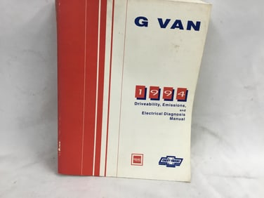 1994 Chevy Truck / GMC Truck G-Van Driveability, Emissions, and Electrical Diagnosis Manual