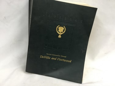1991 Cadillac Deville / Fleetwood Service Information Manual