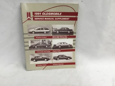 1991 Oldsmobile 88, 98, Cutlass Supreme, Cutlass Calais, Etc. Service Manual Supplement
