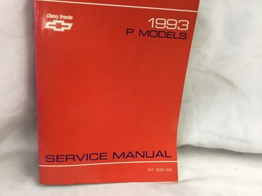 1993 Chevy Trucks P Models Service Manual