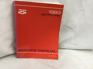 1993 Chevy Trucks Astro Van Service Manual
