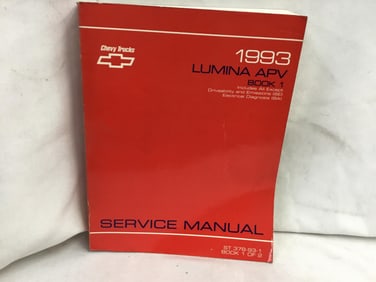 1993 Chevy Trucks Lumina APV Service Manual Book One of Two