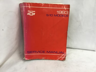 1993 Chevy Trucks S-10 Models Service Manual