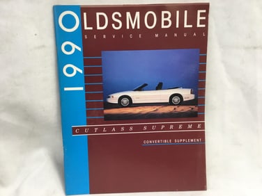 1990 Oldsmobile Cutlass Supreme Service Manual Convertible Supplement