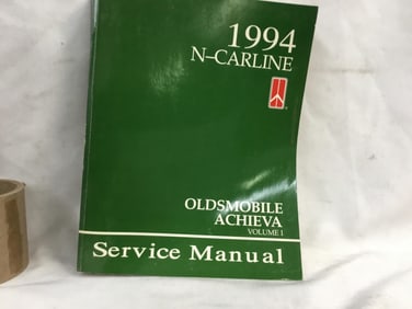 1994 Oldsmobile Achieva N-Carline Service Manual Volume One