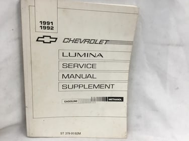 1991 Chevrolet Lumina Methanol Service Manual Supplement