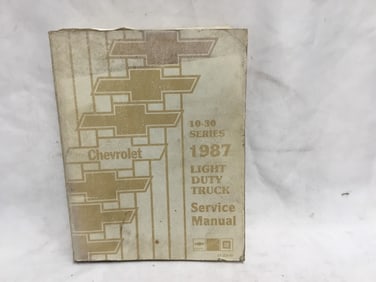 1987 Chevrolet Series 10-30 Light Duty Truck Service Manual