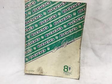 1988 Pontiac 6000 Service Manual