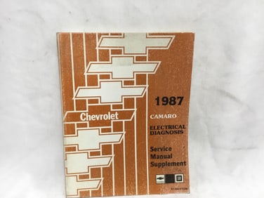 1987 Chevrolet Camaro Electrical Diagnosis Service Manual Supplement