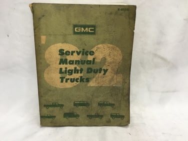 1982 GMC Light Duty Trucks Series 10-35 Service Manual