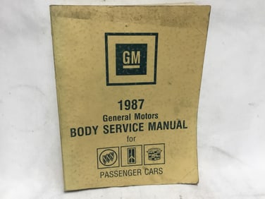 1987 General Motors Body Service Manual For Buick, Oldsmobile, Cadillac Passenger Cars