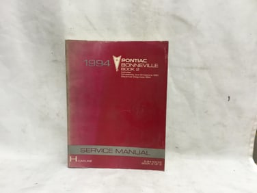 1994 Pontiac Bonneville Service Manual Book Two