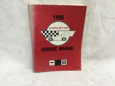 1988 Chevrolet Corvette Service Manual