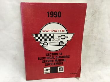 1990 Chevrolet Corvette Electric Diagnosis Service Manual Supplement