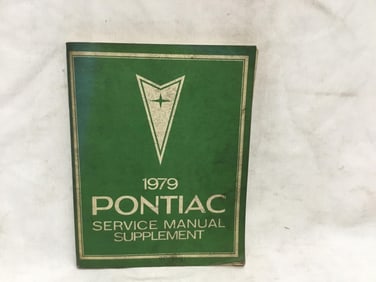 1979 Pontiac Service Manual Supplement